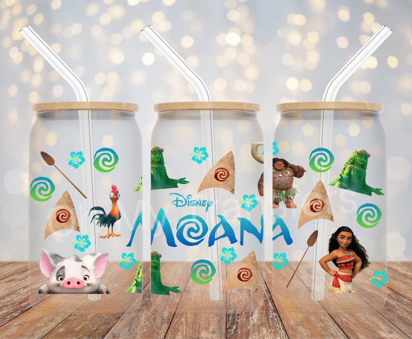 Moana 3 UV DTF Cup Wrap