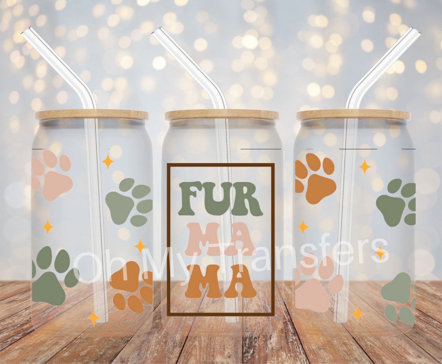 Fur Mama UV DTF Cup Wrap