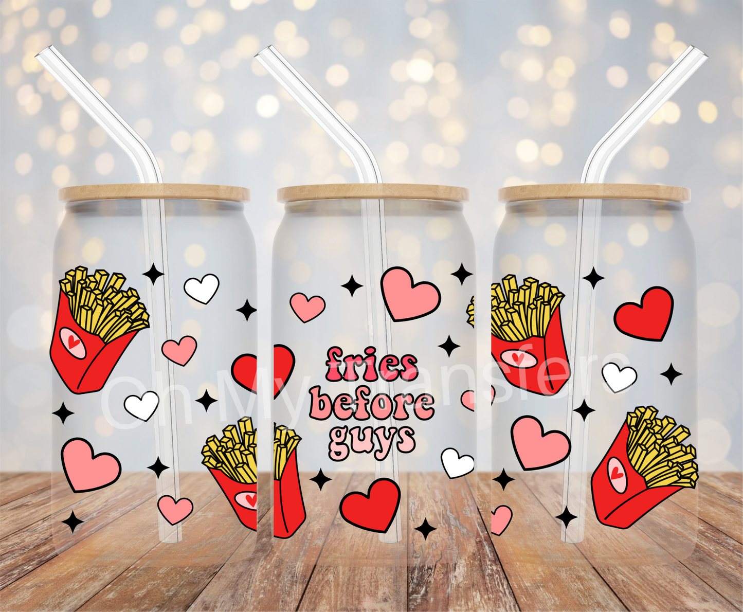 Fries Before Guys UV DTF Cup Wrap