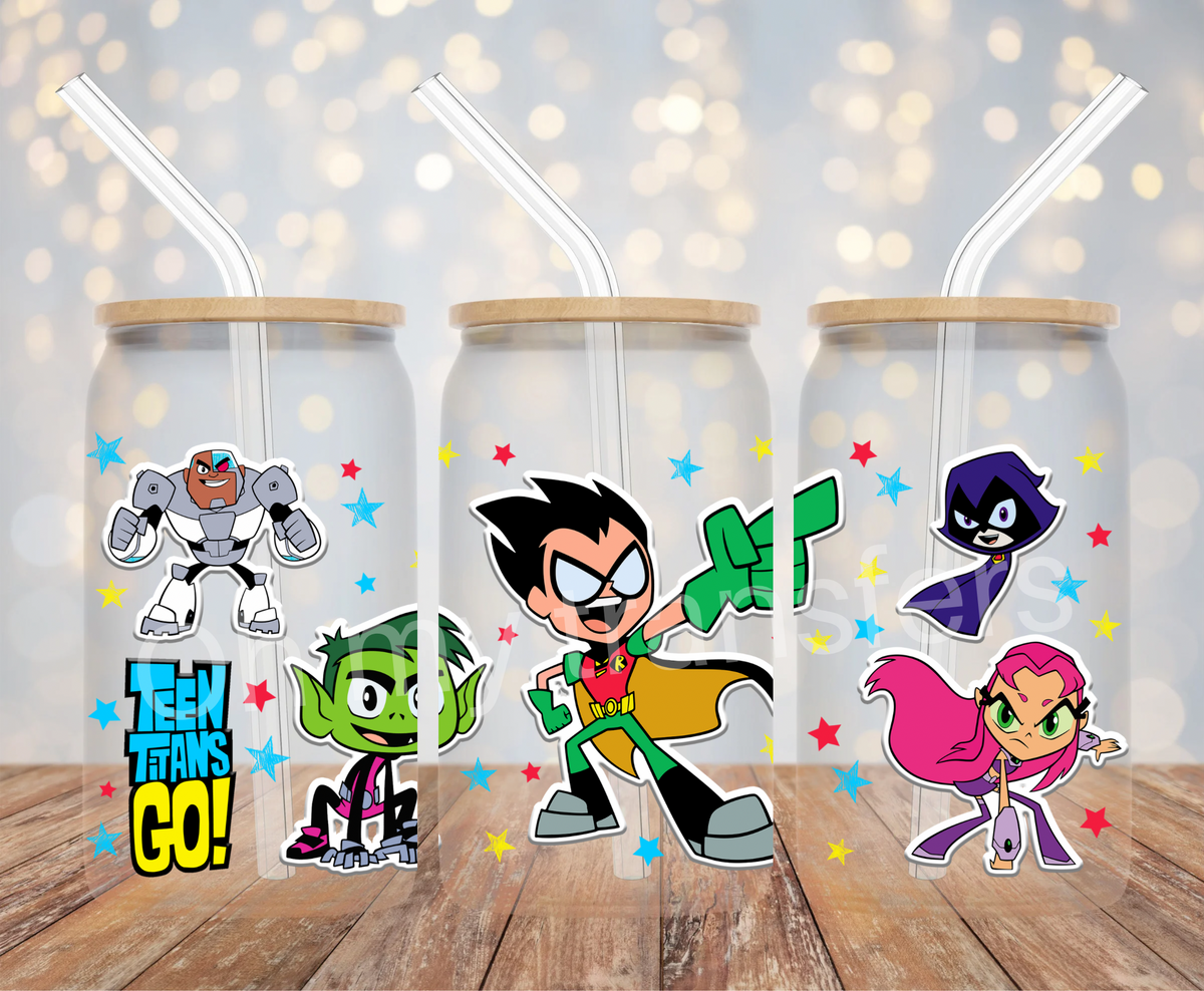 Teen Titan UV DTF Cup Wrap