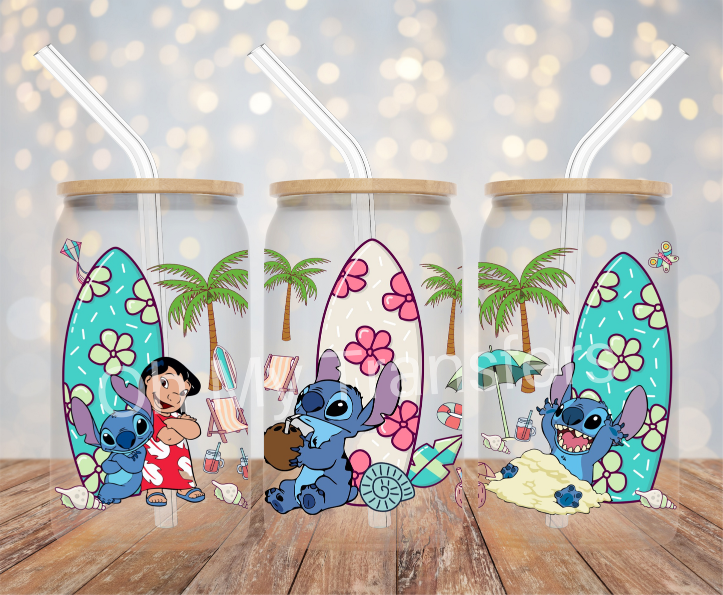 626 Surfboard UV DTF Cup Wrap