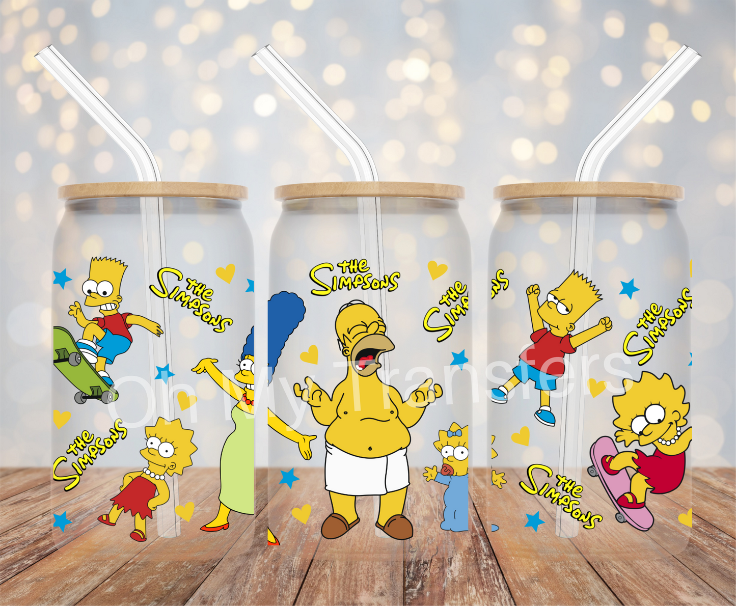 Yellow Kids Cartoon UV DTF Cup wrap
