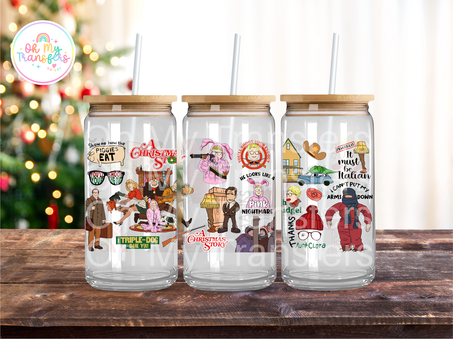 Lampoons Vacation Xmas UV DTF Cup Wrap