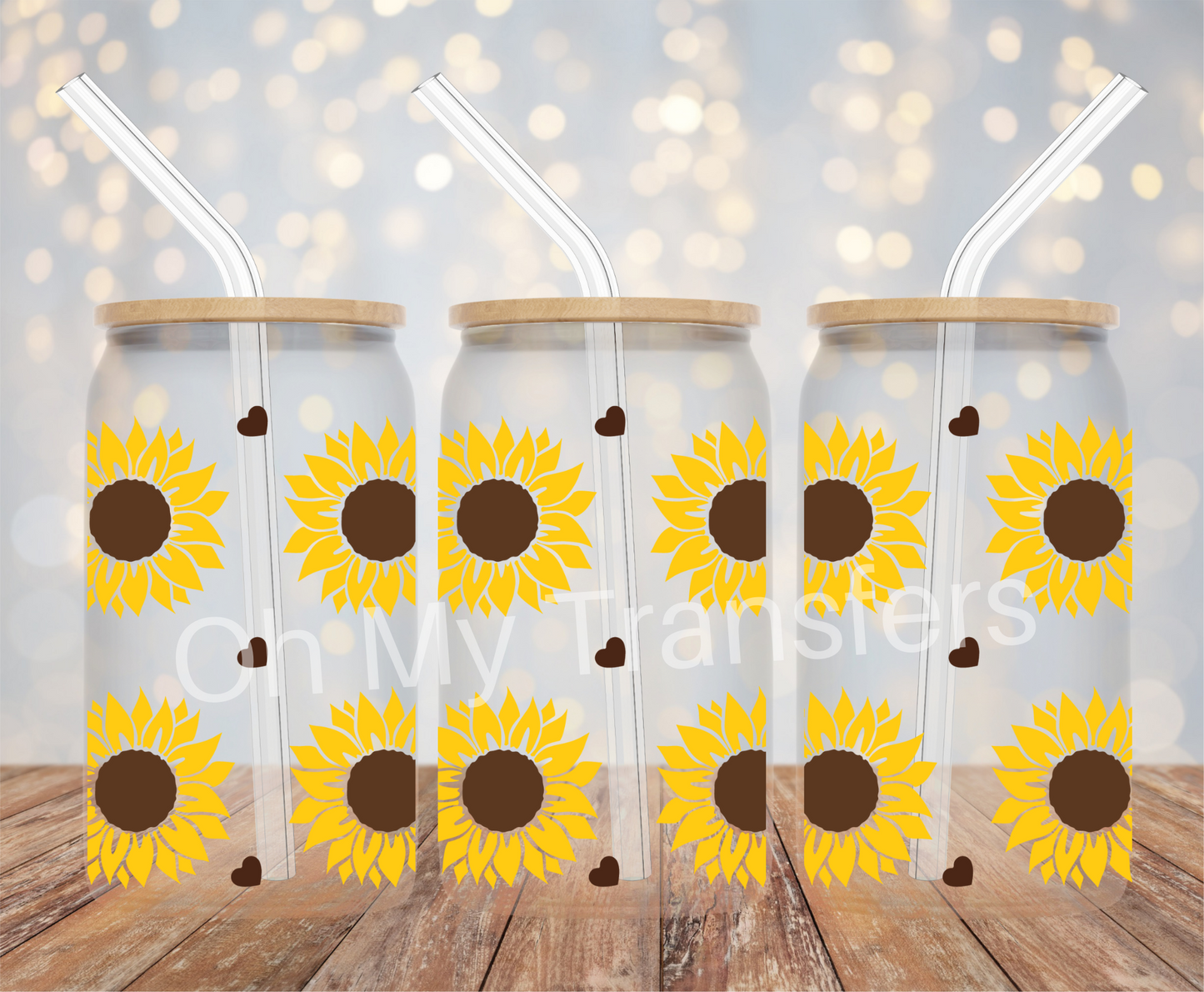 Sunflower UV DTF Cup Wrap