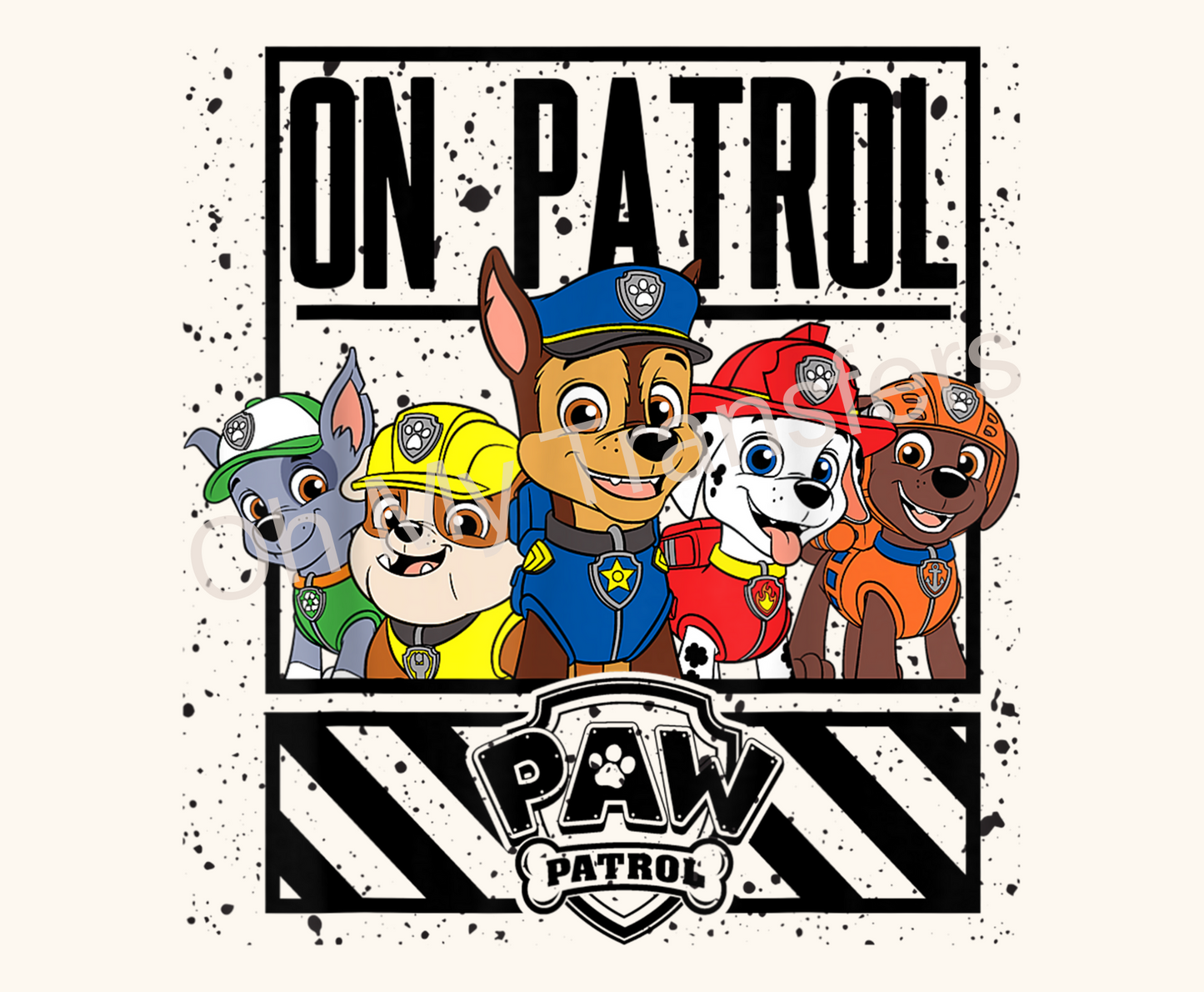 Dog Super Hero On Patrol 4.5" UV DTF Decal