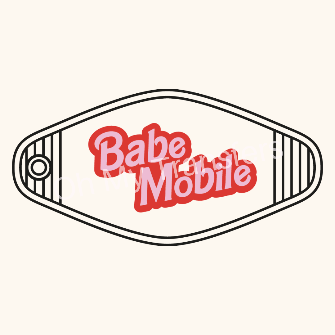 Babe Mobile UV DTF Decal
