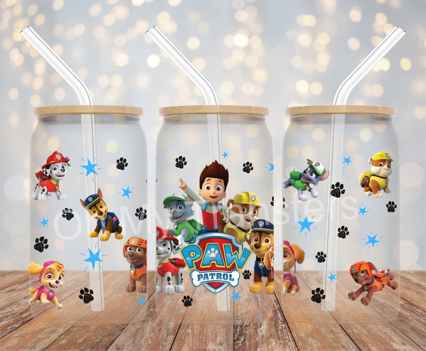 Dog Superhero UV DTF Cup Wrap