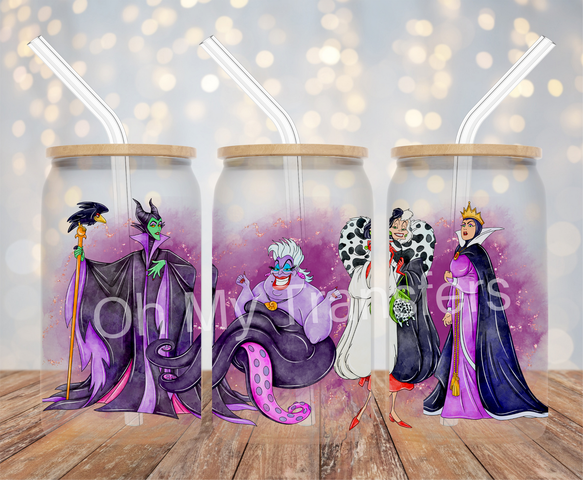 Villains Purple UV DTF Cup Wrap