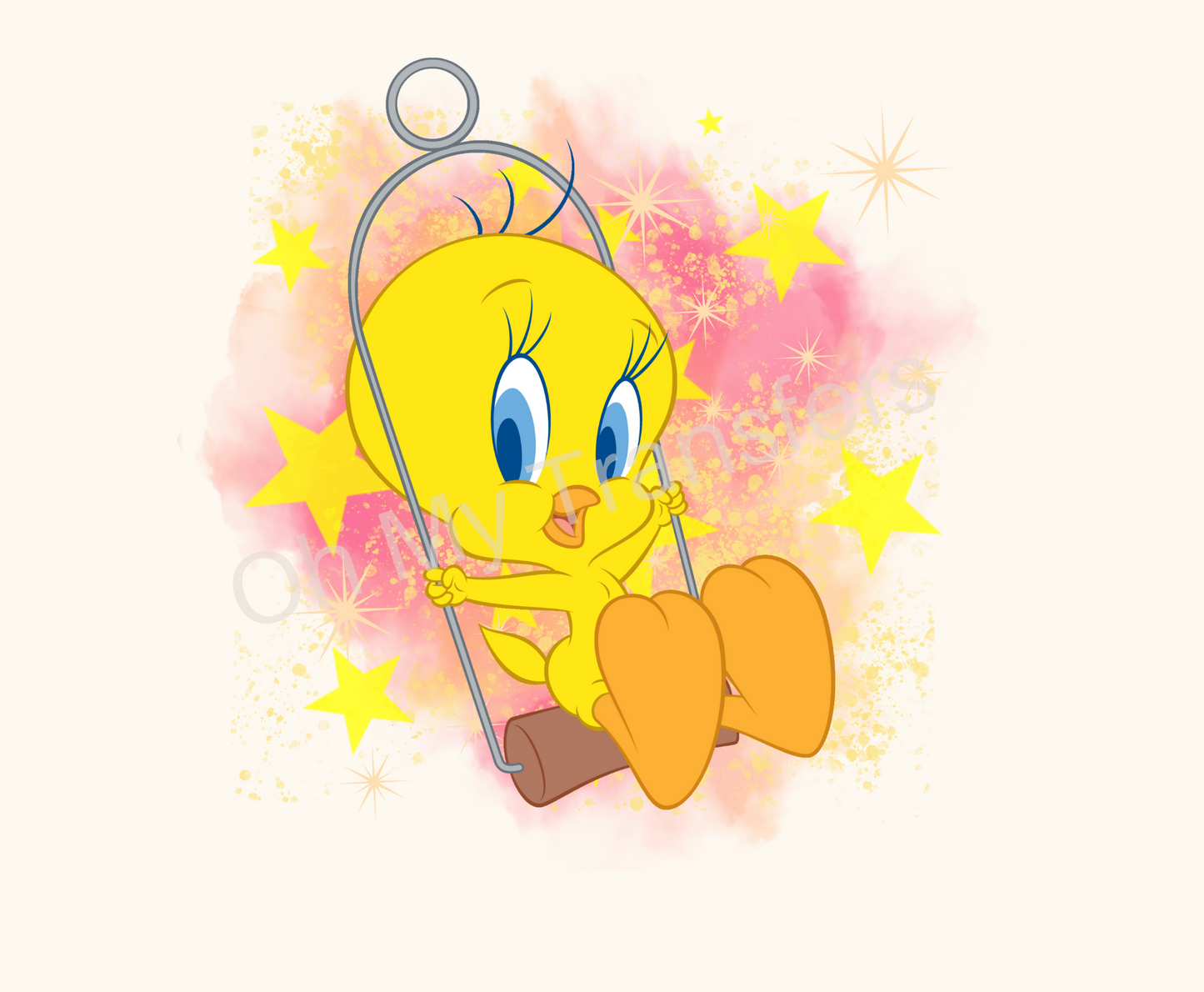 Tweety Bird Swing 4.5" UV DTF Decal