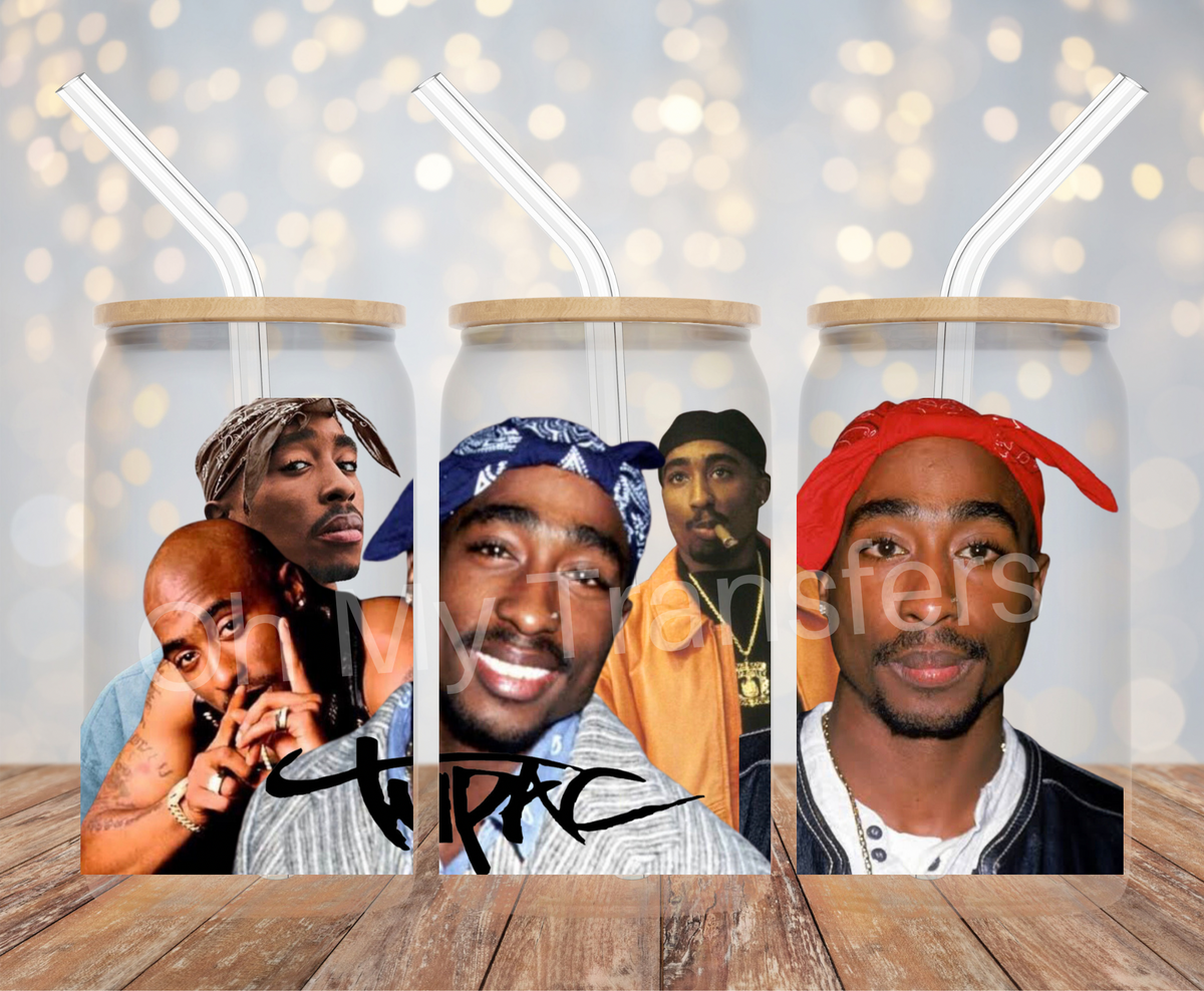 Tupac 2 UV DTF Cup Wrap