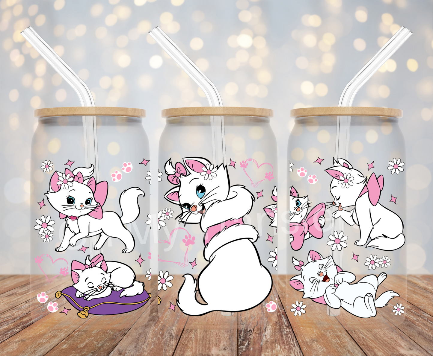Aristocats UV DTF Cup Wrap