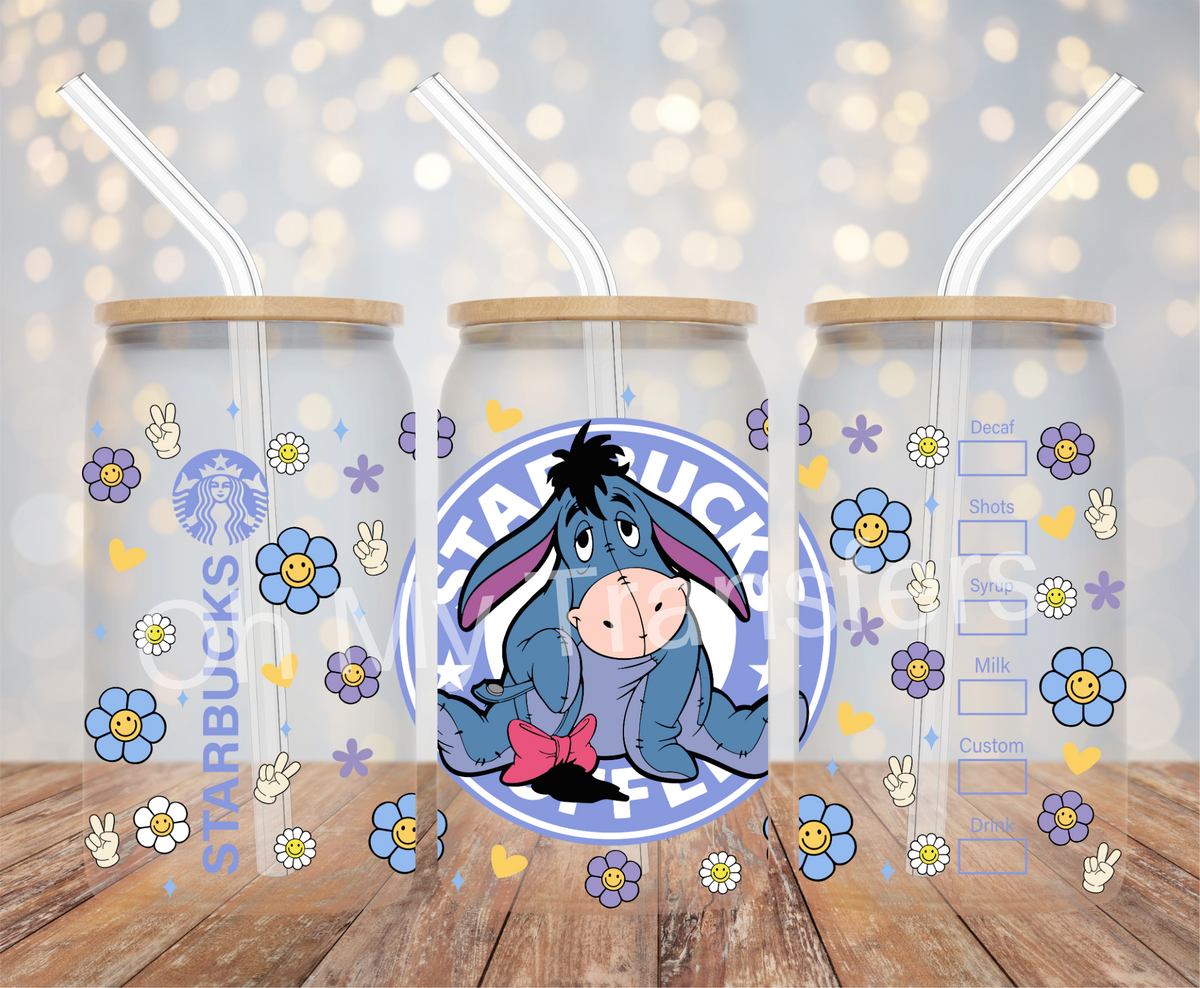 Eyore Starbucks UV DTF Cup Wrap