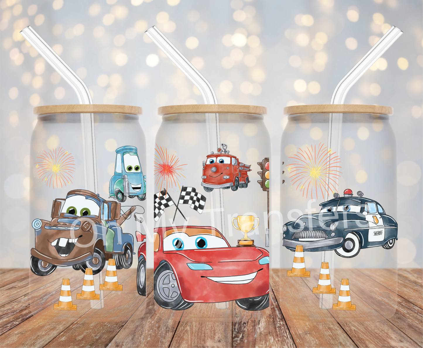 Cars & Friends UV DTF Cup Wrap