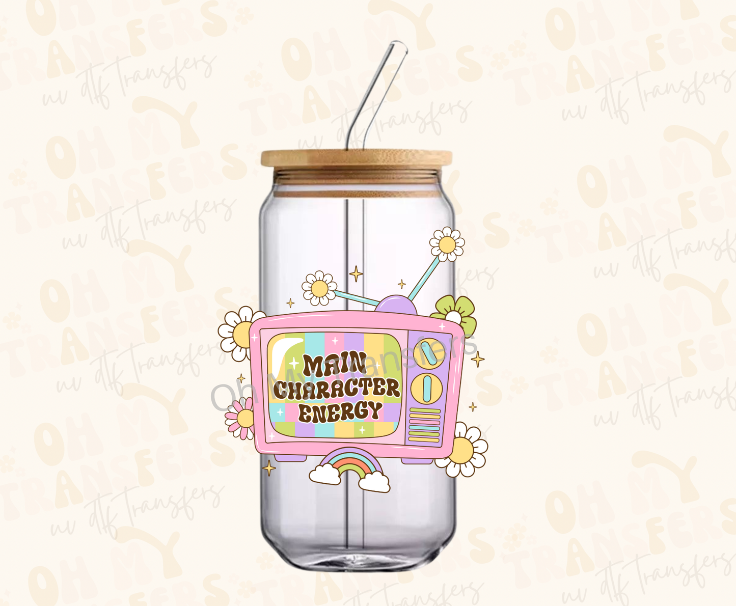 Main Character Energy UV DTF Decal