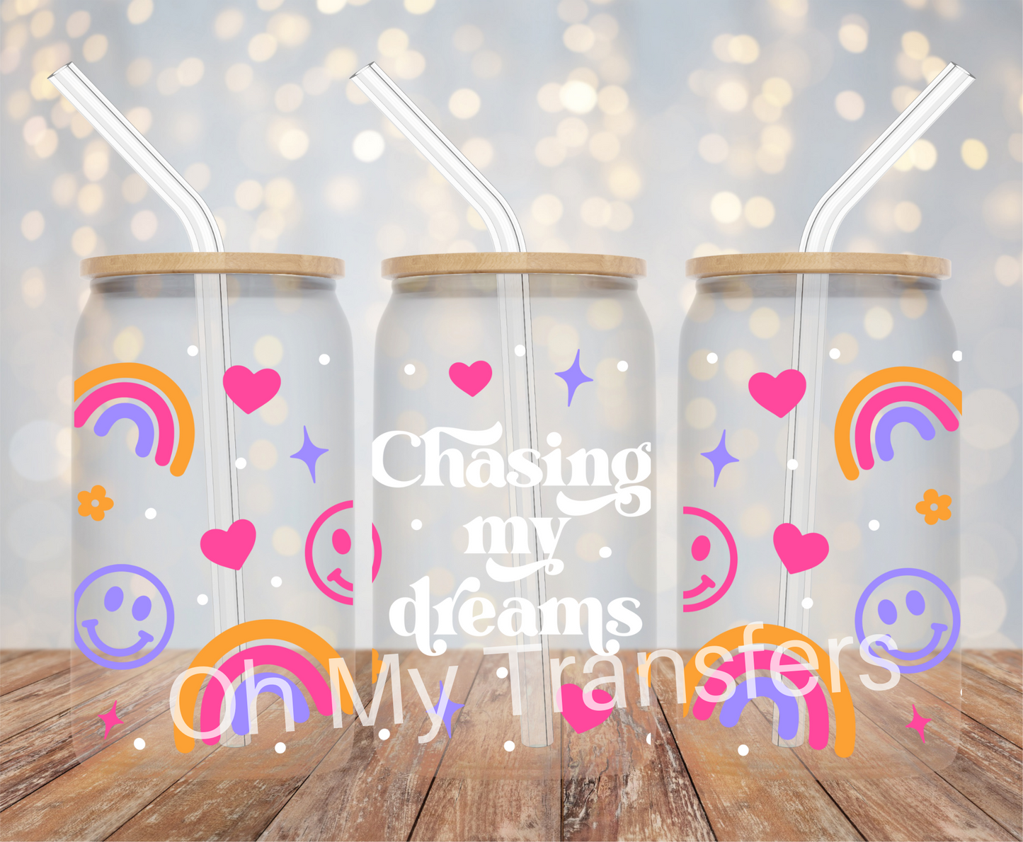 Chasing My Dreams UV DTF Cup Wrap