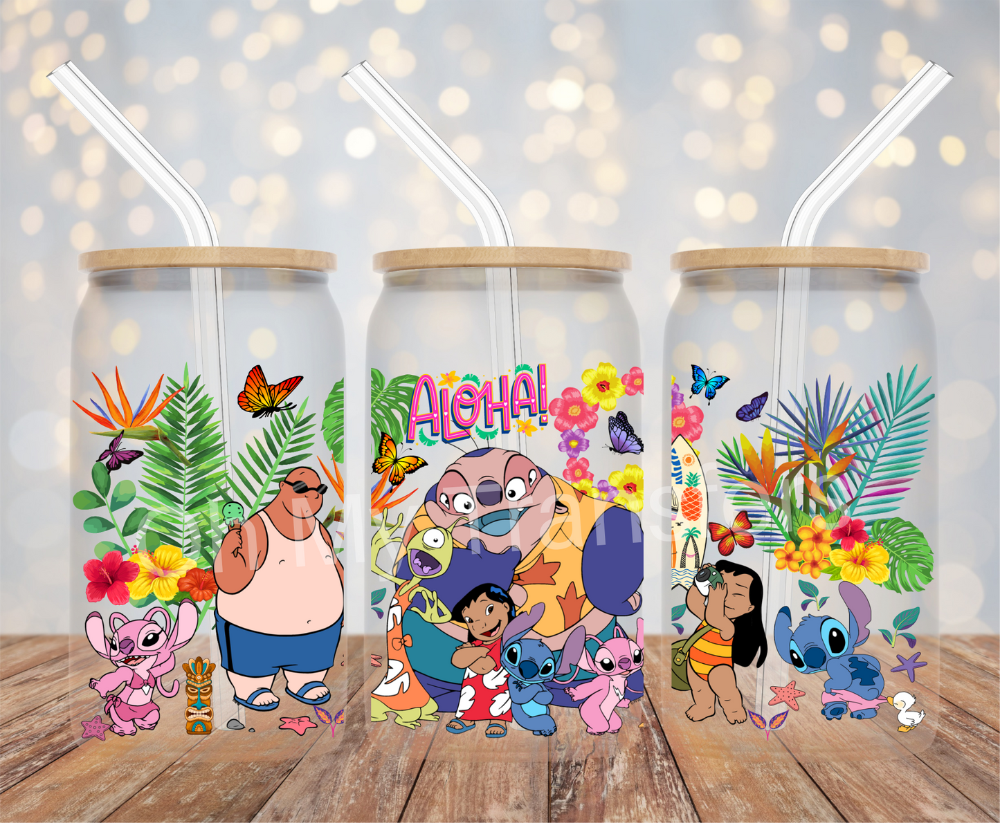 Aloha 626 & Family UV DTF Cup Wrap
