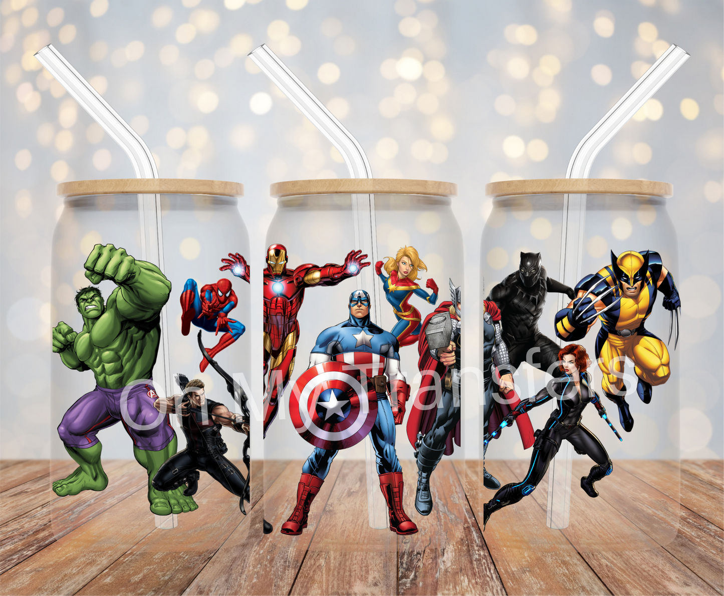 Super Hero UV DTF Cup Wrap
