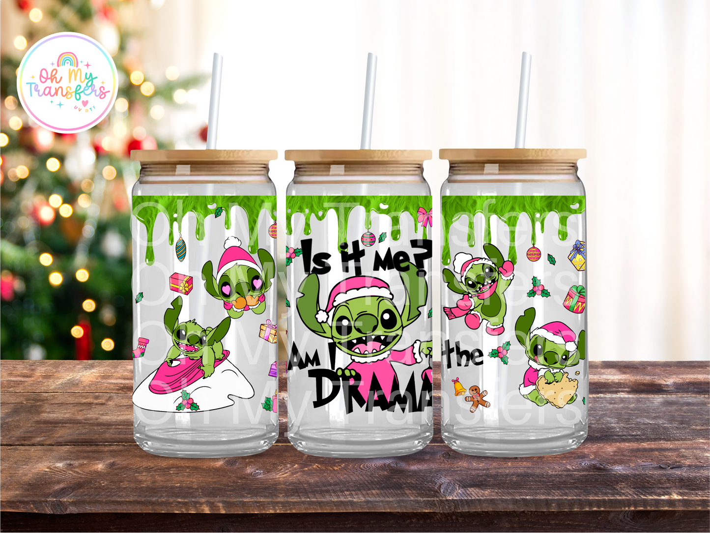 626 Xmas Drip Is It Me? UV DTF Cup Wrap