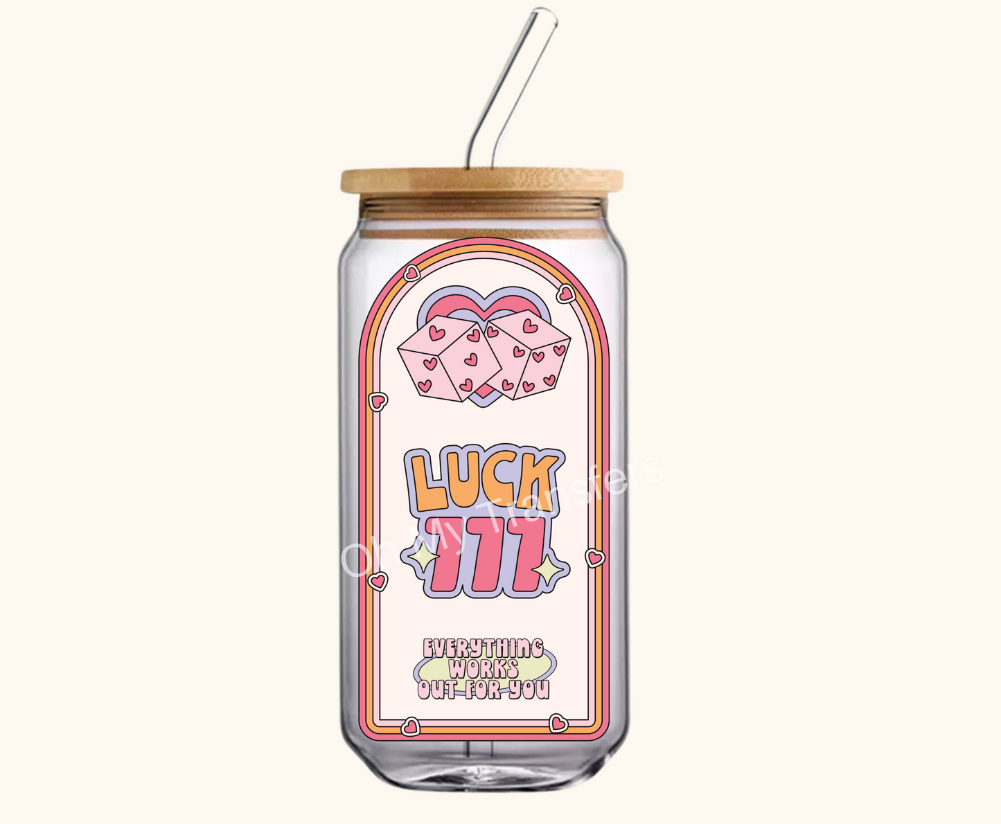 Angel Number 777 Luck 4" UV DTF Decal