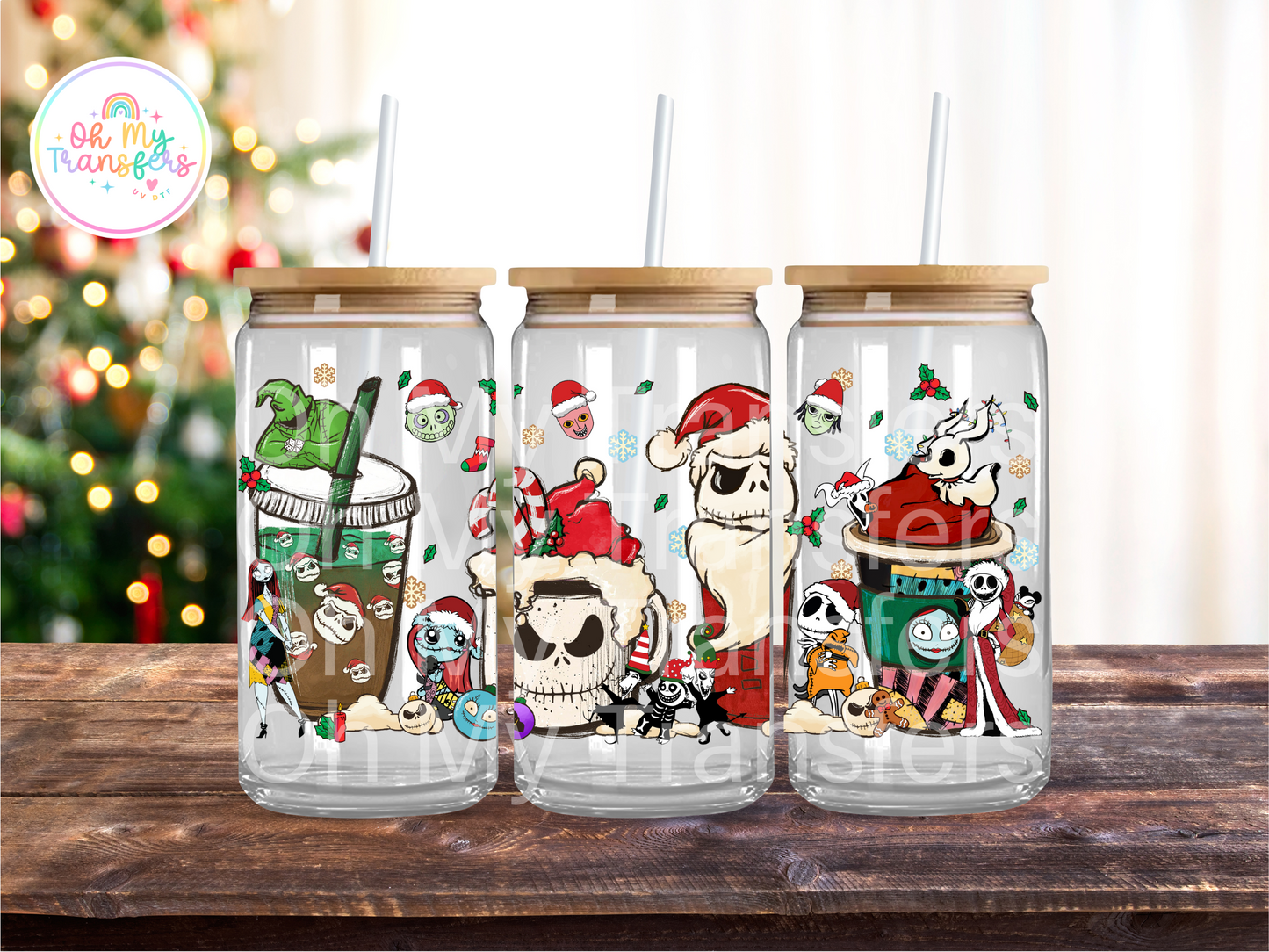 NBC Xmas Cups UV DTF Cup Wrap