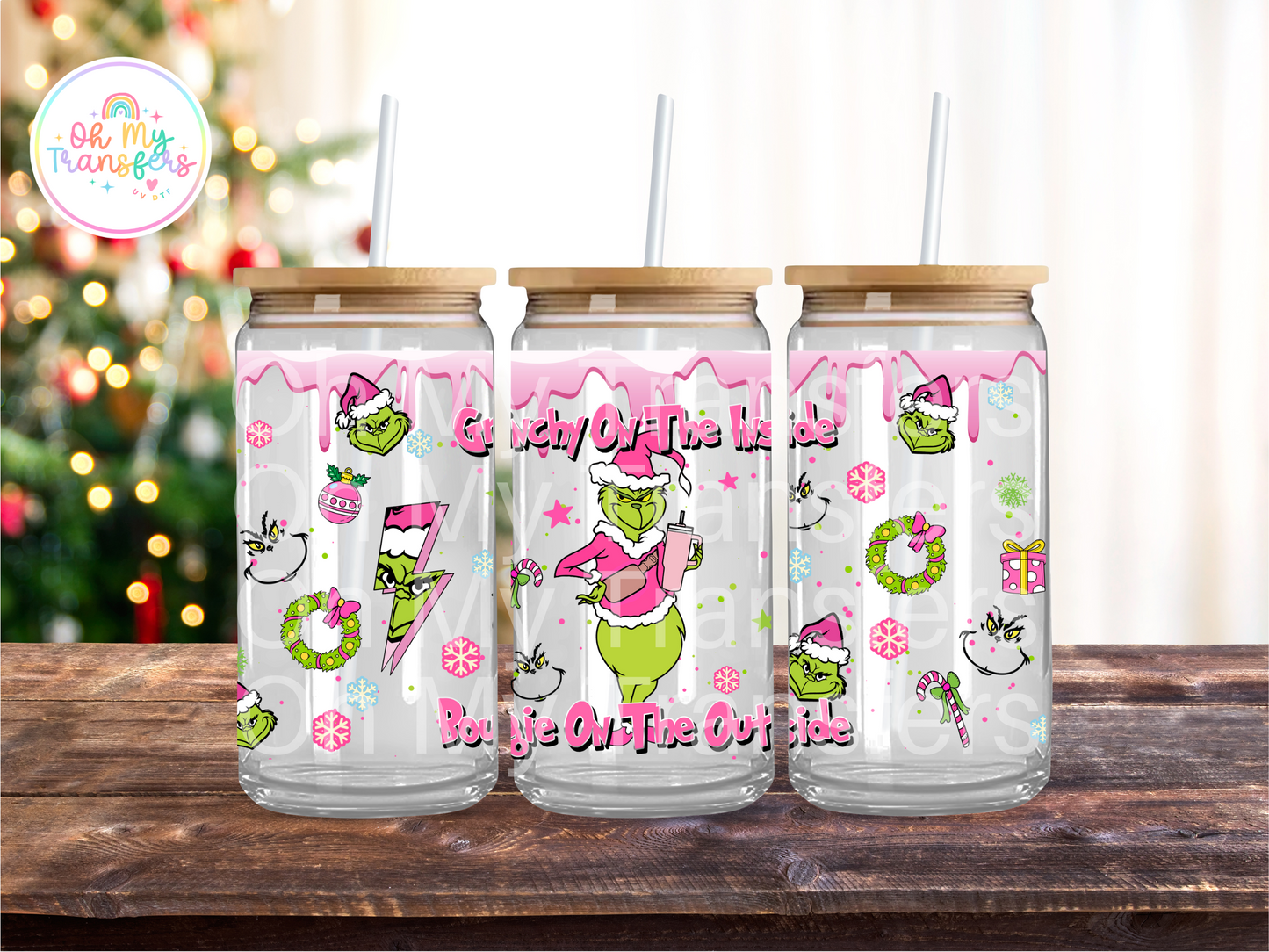 Bougie On The Outside UV DTF Cup Wrap