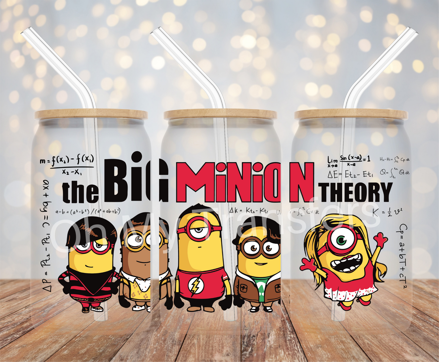 Big Minion Theory UV DTF Cup Wrap
