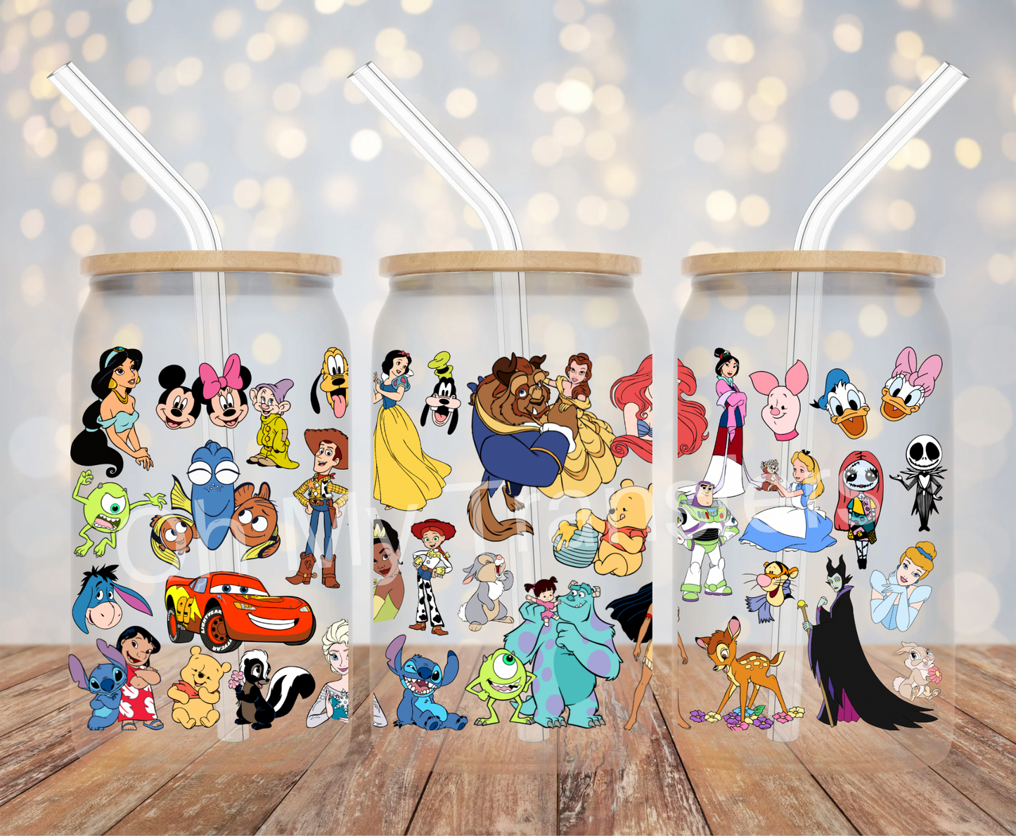 Cartoon Mix Up UV DTF Cup Wrap