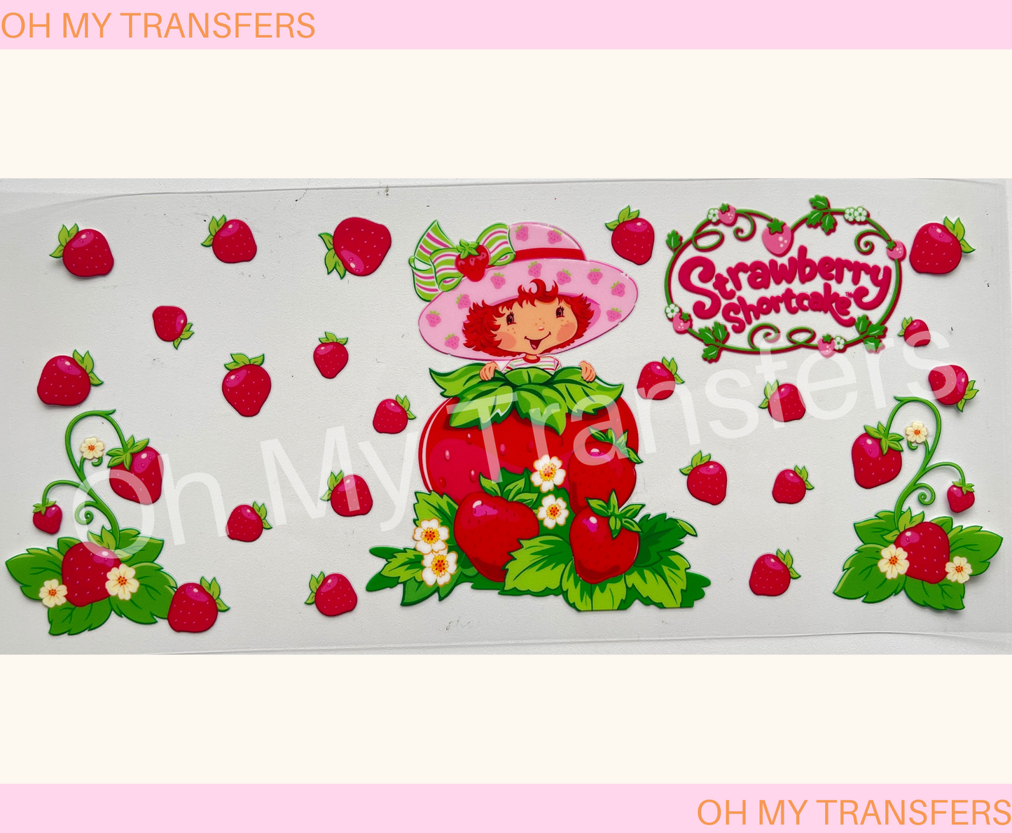Strawberry Cartoon 3 UV DTF Wrap