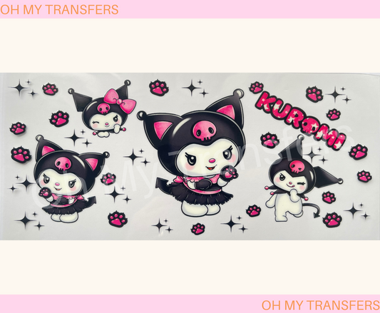 Kuromi UV DTF Cup Wrap