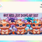 Hot Mess Just Doing My Best Highland Cow UV DTF Cup Wrap