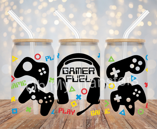 Gamer Fuel UV DTF Cup Wrap