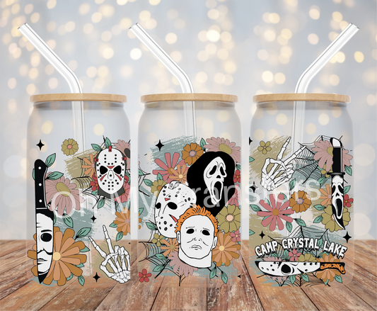 Horror Camp Crystal Lake UV DTF Cup Wrap