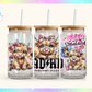 Baby Highland Cow ADHD UV DTF Cup Wrap