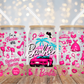 Pink Doll Car UV DTF Cup Wrap