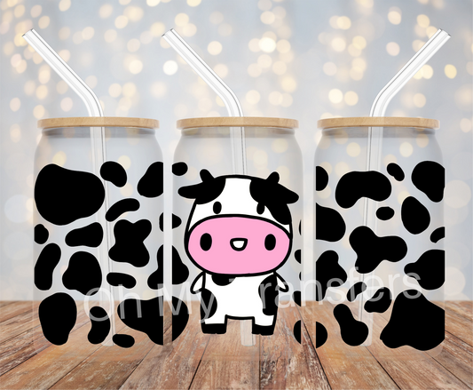 Cute Cow & Cow print UV DTF Cup Wrap