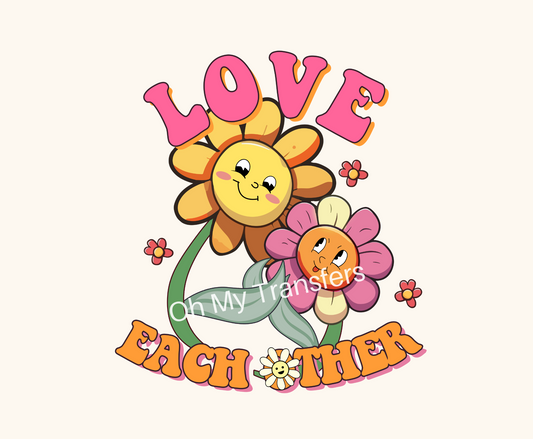 Love Each Other UV DTF 7cmx7cm