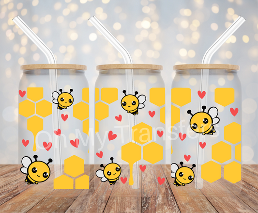 Honey Bee UV DTF Cup Wrap