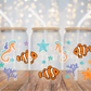 Orange Fish Cartoon UV DTF Cup Wrap