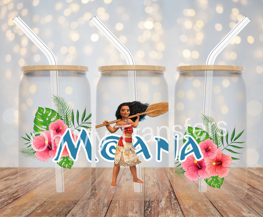 Moana 2 UV DTF Cup Wrap