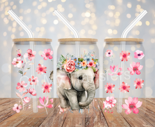 Elephant 5 UV DTF Cup Wrap