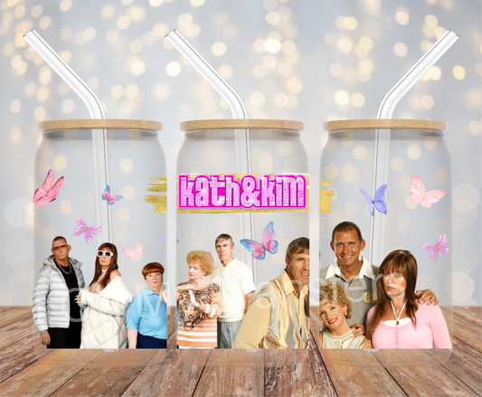 Kath & Kim Butterflies UV DTF Cup Wrap