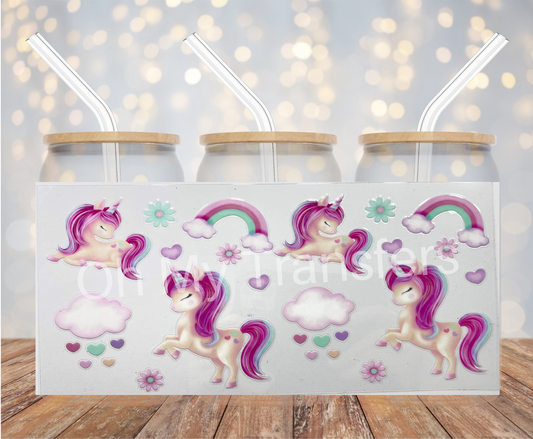 Unicorn 2 UV DTF Cup Wrap