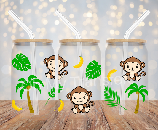 Monkey UV DTF Cup Wrap