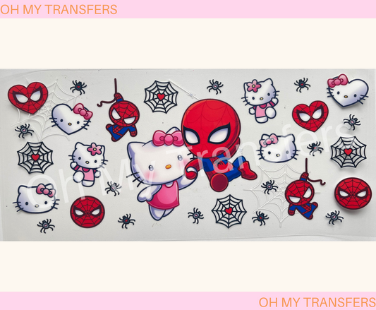 Spider Hero & Kitty UV DTF Wrap