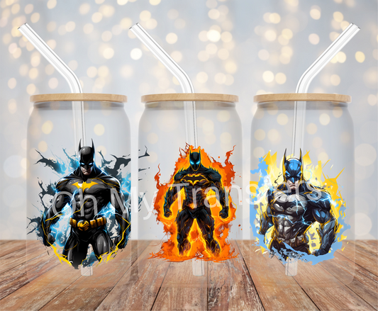 Bat Super Hero UV DTF Cup Wrap