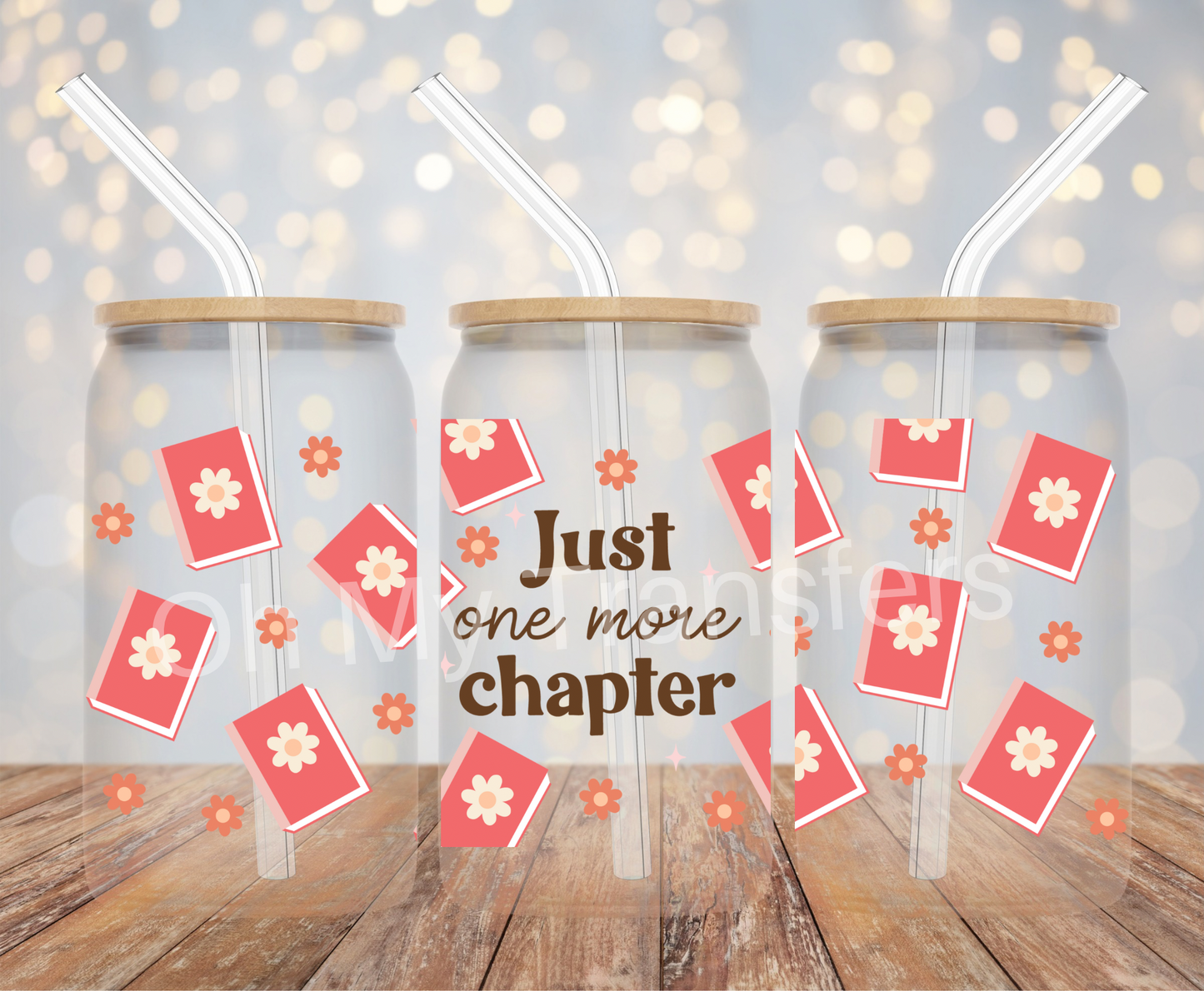 Just One More Chapter UV DTF Cup Wrap