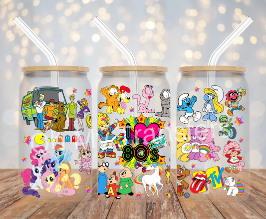 I Love 80’s UV DTF Cup Wrap