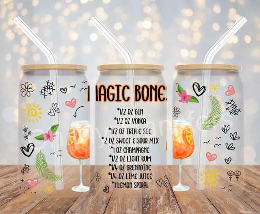 Magic Bone (Cocktail Recipe) UV DTF Wrap