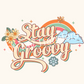 Stay Groovy UV DTF 7cmx7cm