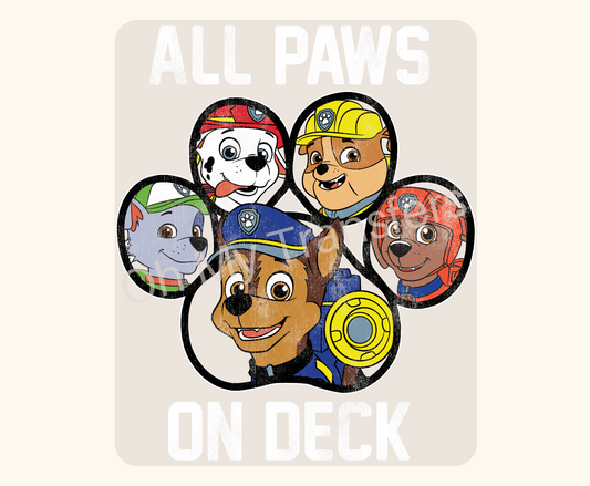Dog Super Hero Paw 4.5" UV DTF Decal
